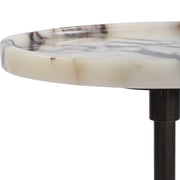 Uttermost 50356 Brunson White Marble Drink Table