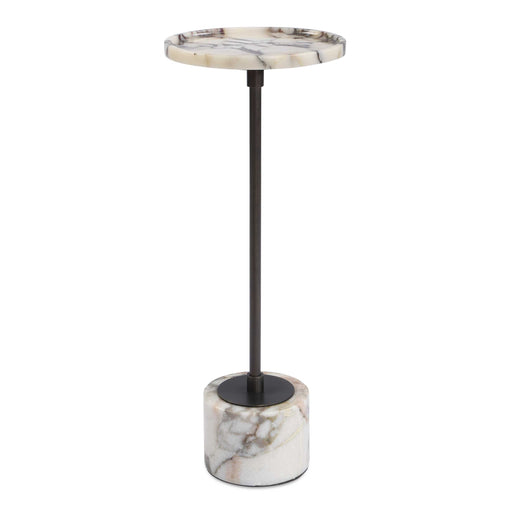 Uttermost 50356 Brunson White Marble Drink Table