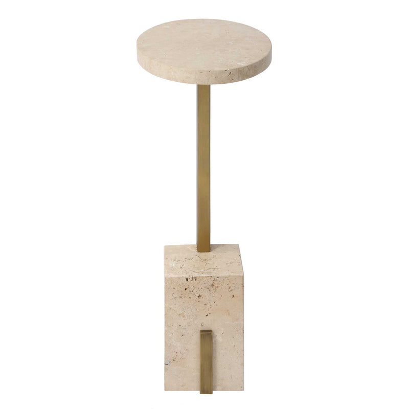 Uttermost 50369 Feranno Travertine Accent Table