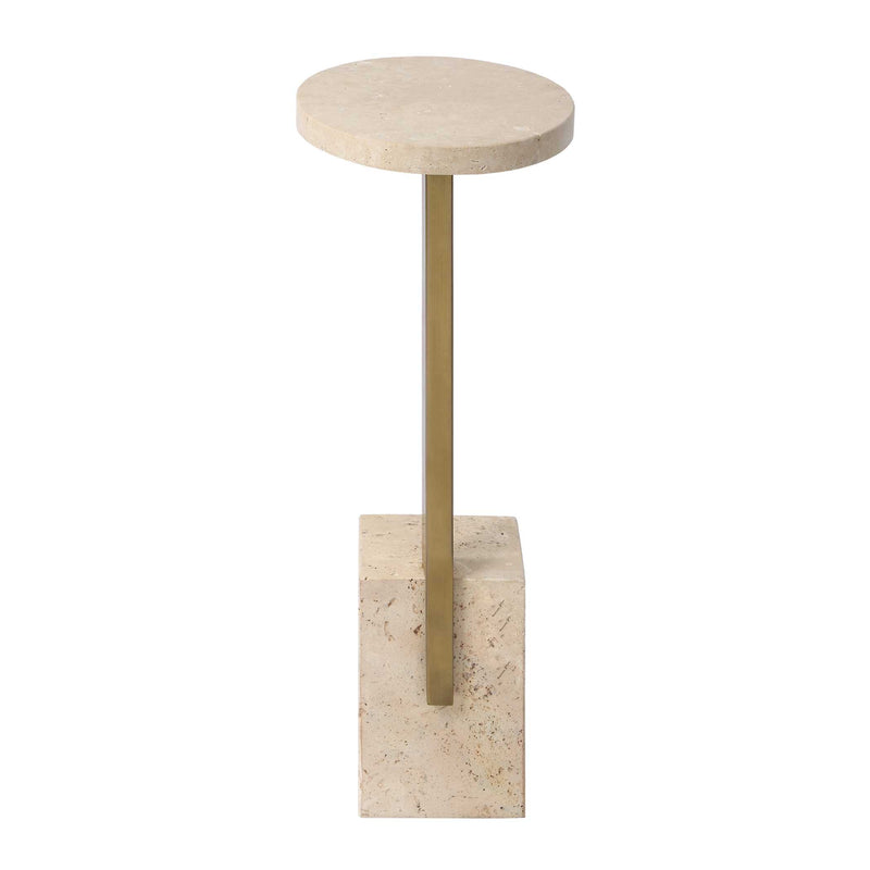 Uttermost 50369 Feranno Travertine Accent Table