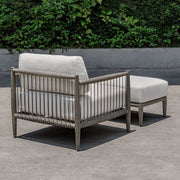 Uttermost 53124 Borneo White Cushion Outdoor Ottoman