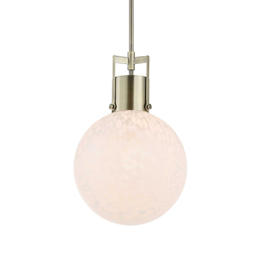Uttermost 21609 Huch 1 Light White Glass Pendant