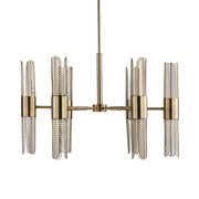 Uttermost 21391 Cret 12 Light Brass Chandelier