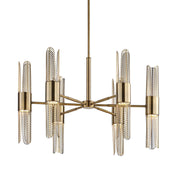 Uttermost 21391 Cret 12 Light Brass Chandelier