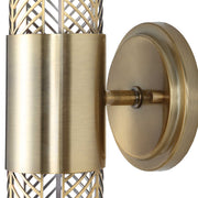 Uttermost 22587 Cret 2 Light LED Brass Sconce