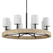 Uttermost 21393 Faiyam 8 Light Rattan Chandelier