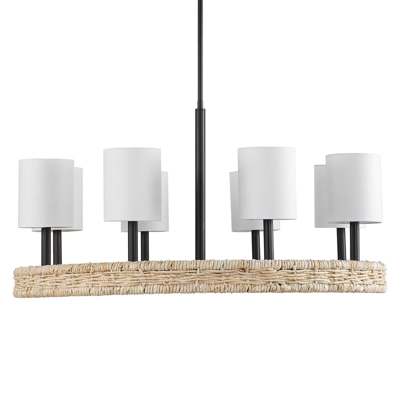 Uttermost 21393 Faiyam 8 Light Rattan Chandelier