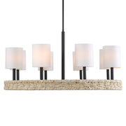 Uttermost 21393 Faiyam 8 Light Rattan Chandelier