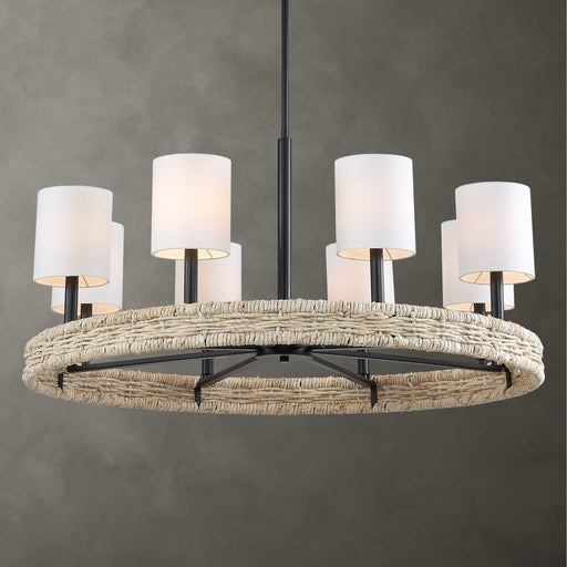 Uttermost 21393 Faiyam 8 Light Rattan Chandelier