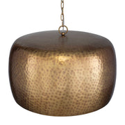Uttermost 21610 Lemont Hammered Brass 1 Light Pendant