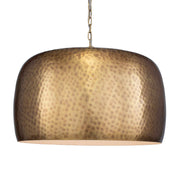Uttermost 21610 Lemont Hammered Brass 1 Light Pendant