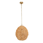 Uttermost 21612 Kauri 1 Light Wooden Bead Pendant