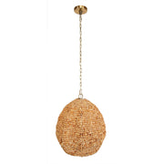 Uttermost 21612 Kauri 1 Light Wooden Bead Pendant