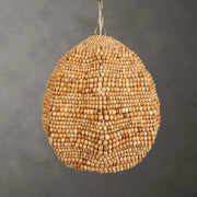 Uttermost 21612 Kauri 1 Light Wooden Bead Pendant