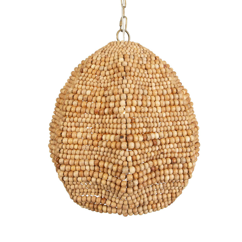 Uttermost 21612 Kauri 1 Light Wooden Bead Pendant