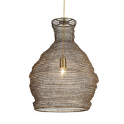 Uttermost 21613 Murmur Woven Brass 1 Light Pendant