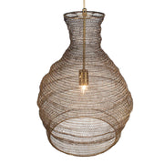 Uttermost 21613 Murmur Woven Brass 1 Light Pendant