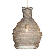 Uttermost 21613 Murmur Woven Brass 1 Light Pendant