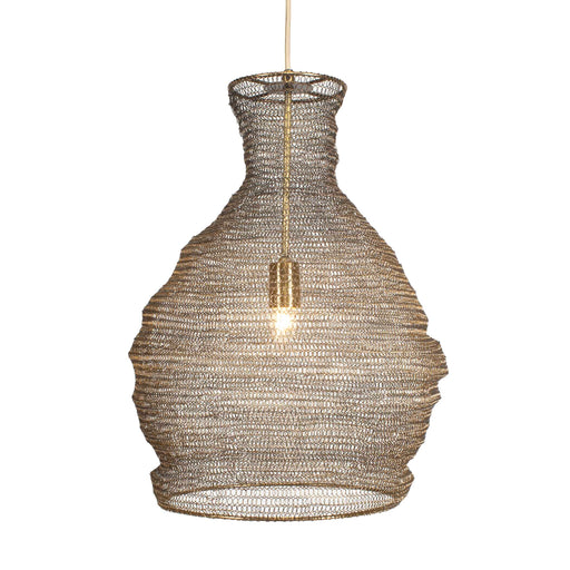 Uttermost 21613 Murmur Woven Brass 1 Light Pendant