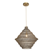 Uttermost 21614 Sigh Woven Brass 1 Light Pendant