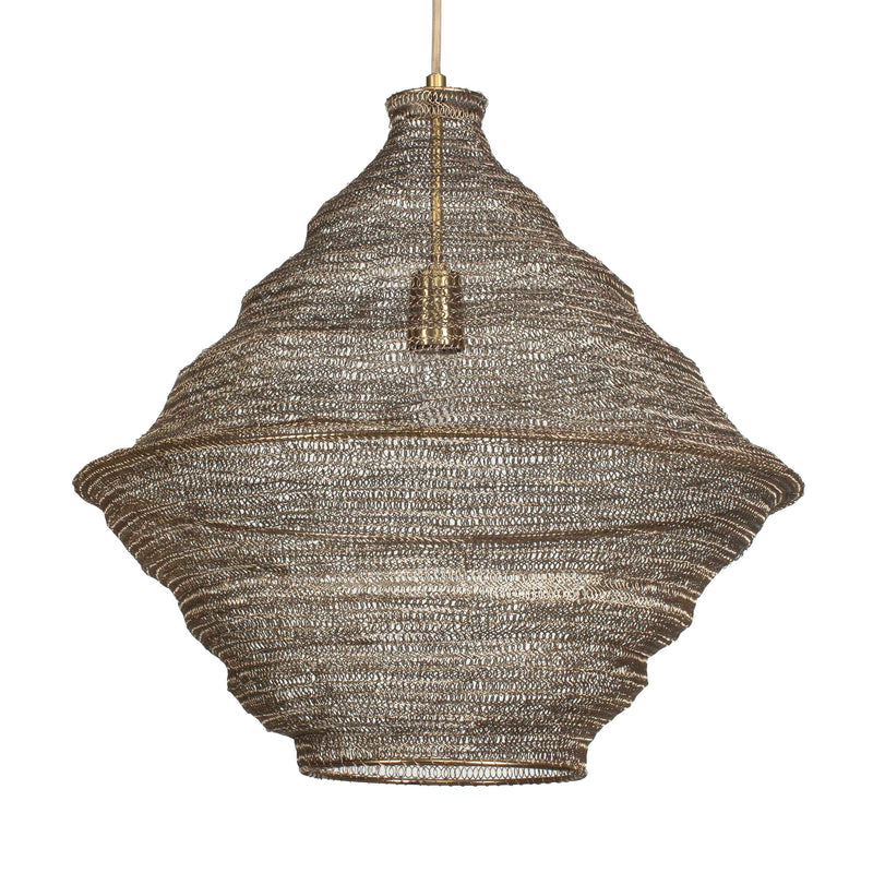Uttermost 21614 Sigh Woven Brass 1 Light Pendant