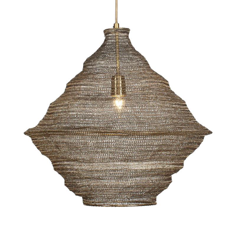 Uttermost 21614 Sigh Woven Brass 1 Light Pendant