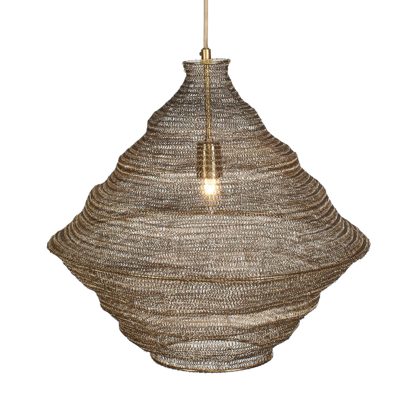 Uttermost 21614 Sigh Woven Brass 1 Light Pendant