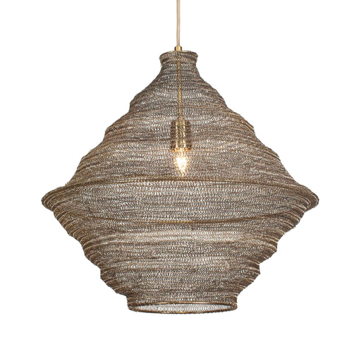 Uttermost 21614 Sigh Woven Brass 1 Light Pendant