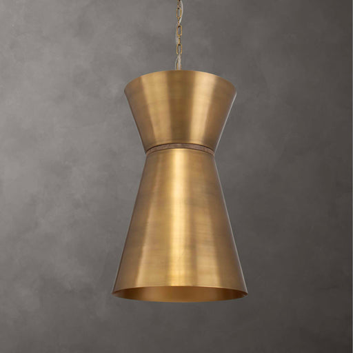 Uttermost 21617 Crocker Brass 1 Light Mini Pendant