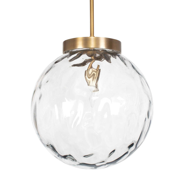 Uttermost 21622 Gaia 1 Light Watered Glass Pendant