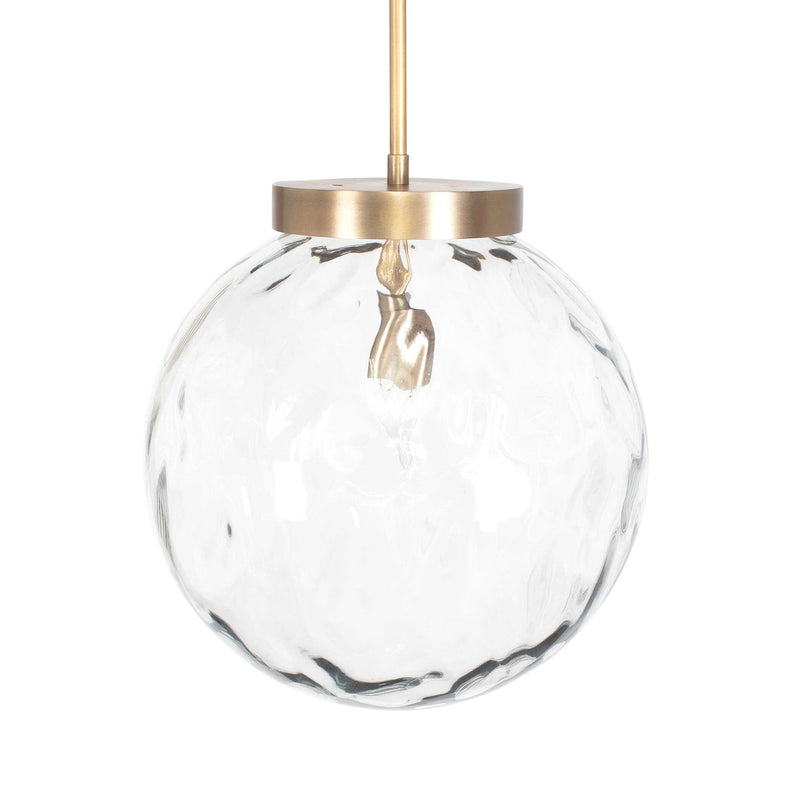 Uttermost 21622 Gaia 1 Light Watered Glass Pendant