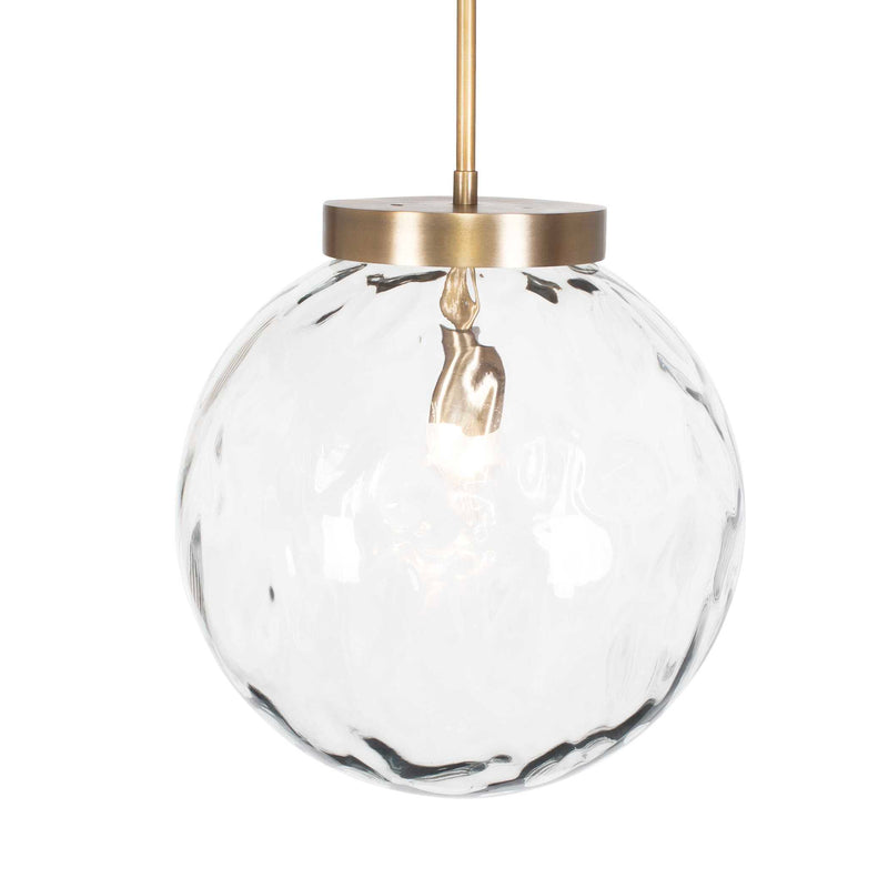 Uttermost 21622 Gaia 1 Light Watered Glass Pendant