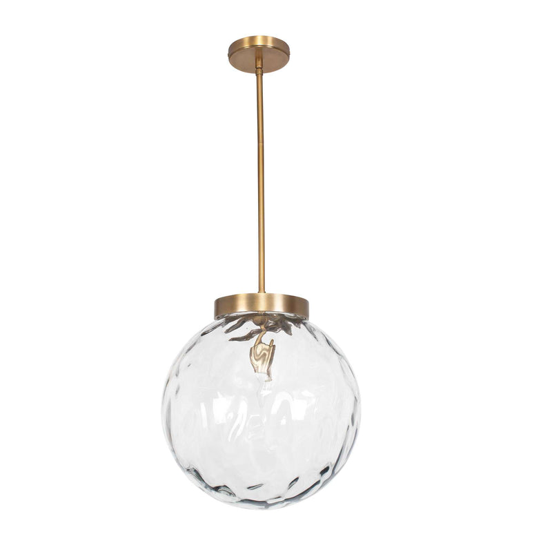 Uttermost 21622 Gaia 1 Light Watered Glass Pendant