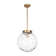 Uttermost 21622 Gaia 1 Light Watered Glass Pendant