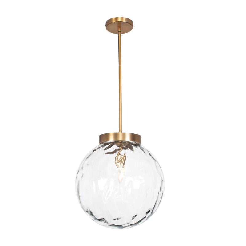 Uttermost 21622 Gaia 1 Light Watered Glass Pendant