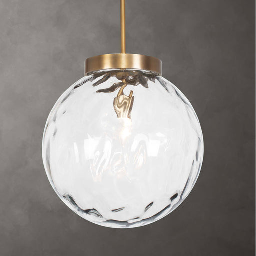 Uttermost 21622 Gaia 1 Light Watered Glass Pendant