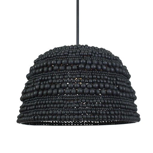 Uttermost 21623 Persephone Black Bead 1 Light Pendant