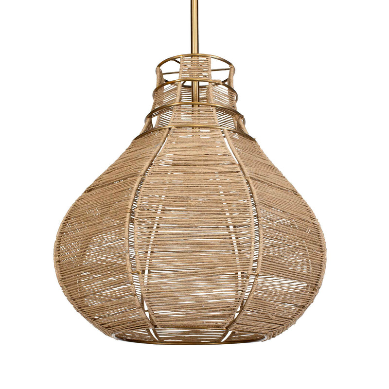 Uttermost 21626 Hestia 1 Light Natural Rope Pendant