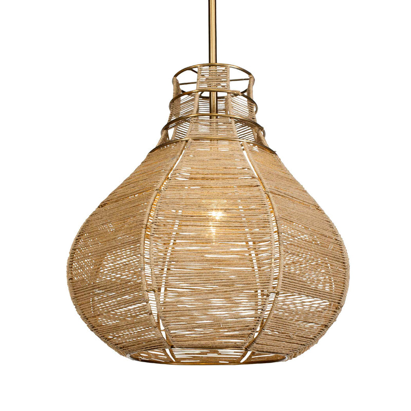 Uttermost 21626 Hestia 1 Light Natural Rope Pendant