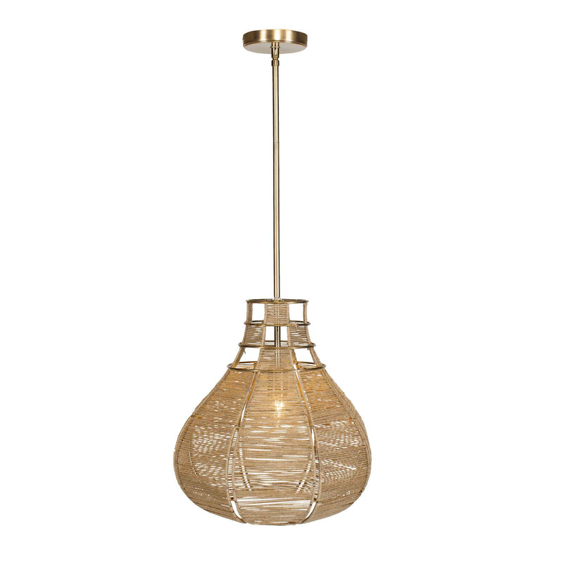 Uttermost 21626 Hestia 1 Light Natural Rope Pendant