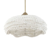 Uttermost 21631 Biddeford 5 Light White Beaded Pendant