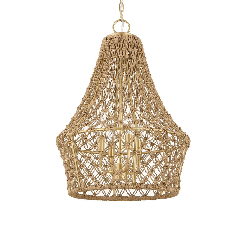 Uttermost 21633 Macrame 4 Light Rope Pendant