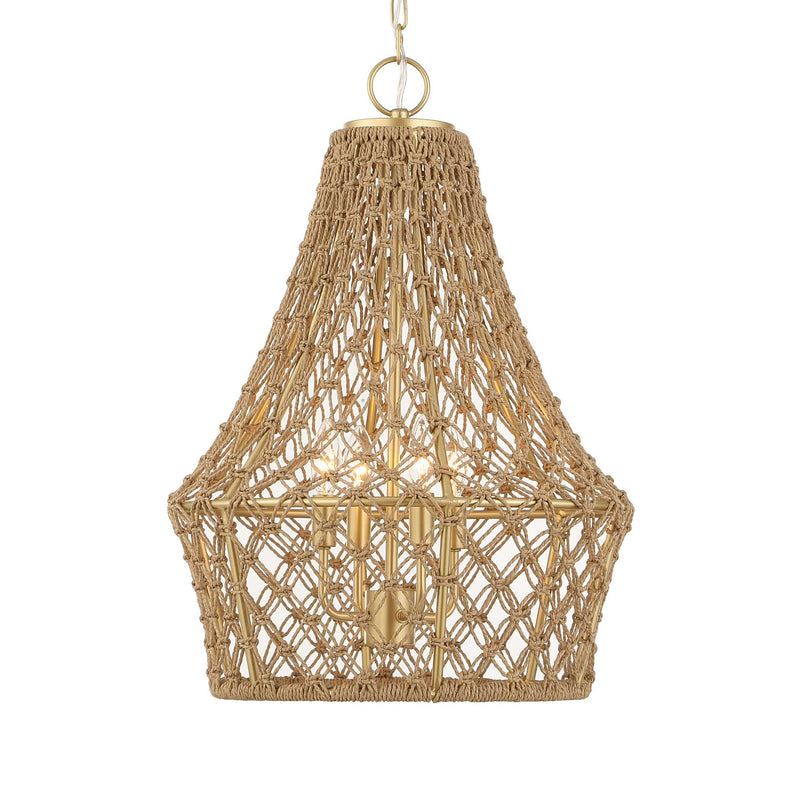 Uttermost 21633 Macrame 4 Light Rope Pendant