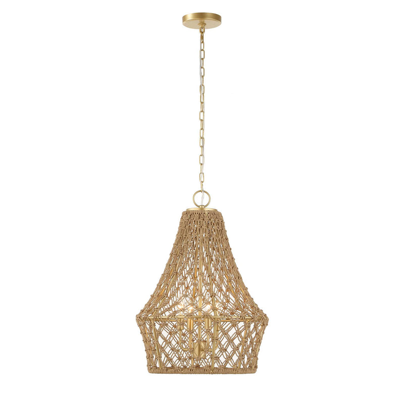Uttermost 21633 Macrame 4 Light Rope Pendant