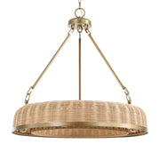 Uttermost 21635 Ladakh 9 Light Round Wicker Pendant