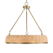 Uttermost 21635 Ladakh 9 Light Round Wicker Pendant