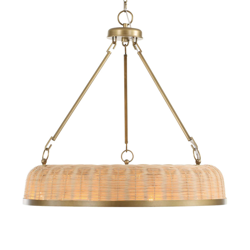 Uttermost 21635 Ladakh 9 Light Round Wicker Pendant