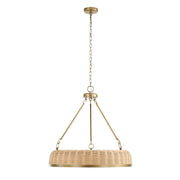 Uttermost 21635 Ladakh 9 Light Round Wicker Pendant