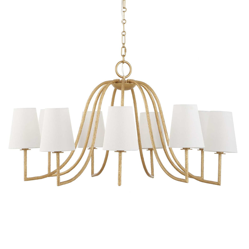 Uttermost 21399 Seville 9 Light Gold Chandelier