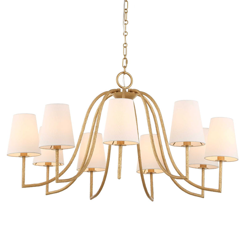 Uttermost 21399 Seville 9 Light Gold Chandelier